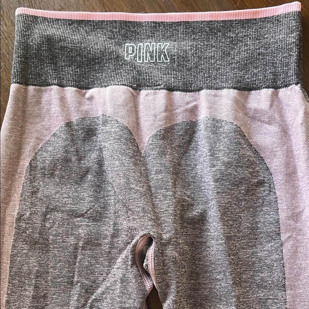 PINK Victoria's Secret Gray and Pink Leggings